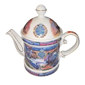 MALLARD Railroad Train LOCOMOTIVE James Sadler TEAPOT‎